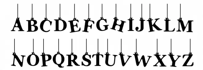 Lady Fiesta फ़ॉन्ट लोअरकेस