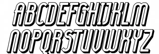Lady Ice - 3D Italic Polices MAJUSCULES