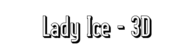 Lady Ice - 3D Font