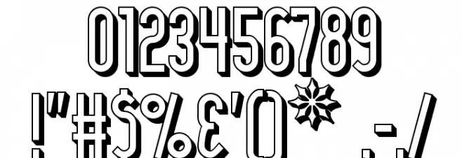 Lady Ice - 3D フォント その他の文字