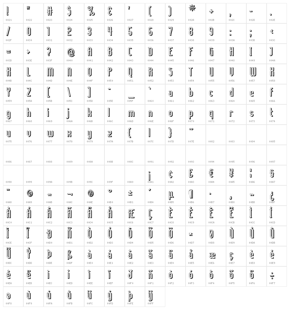 Lady Ice - 3D Character Map