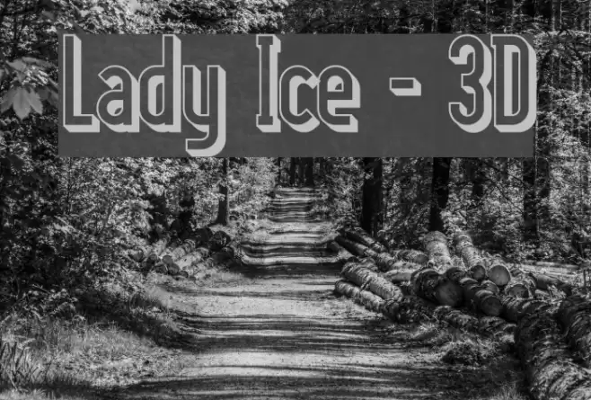 Lady Ice - 3D フォント examples