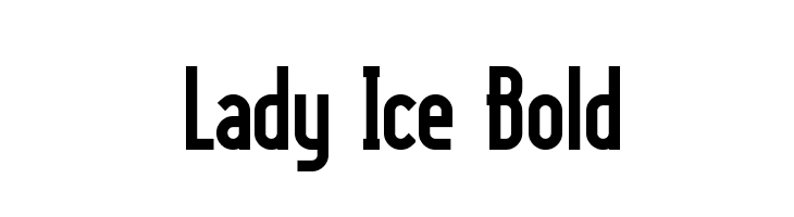 Lady Ice Bold  Free Fonts Download