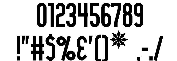 Lady Ice Bold Font OTHER CHARS