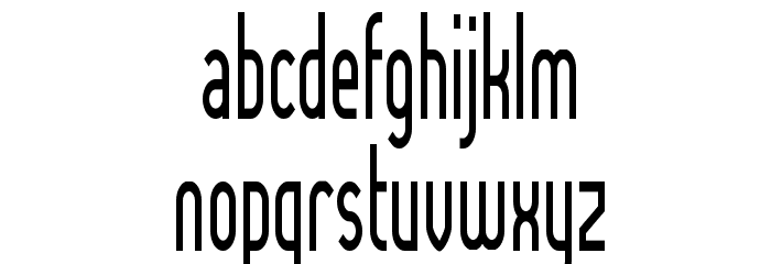 Lady Ice - Condensed Font LOWERCASE