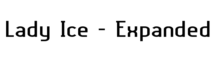 Lady Ice - Expanded  font caratteri gratis