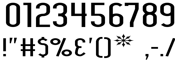 Lady Ice - Expanded Font OTHER CHARS