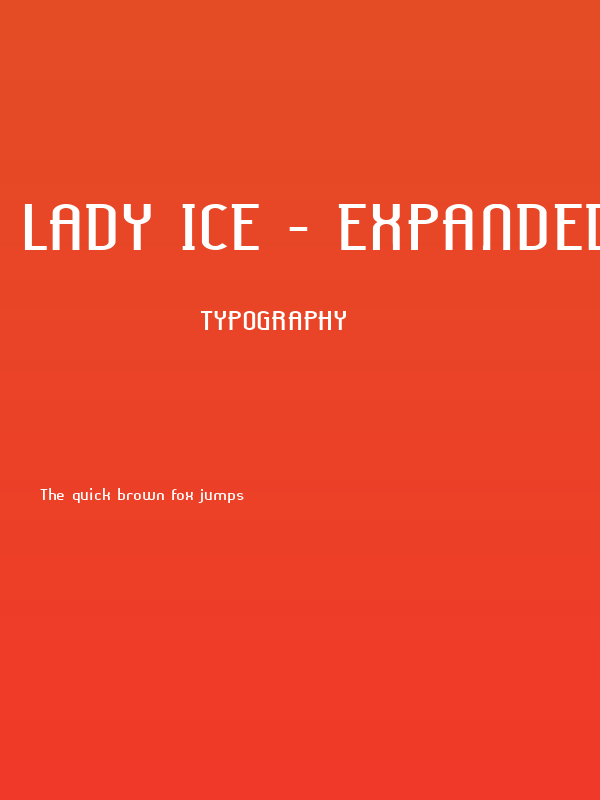 Lady Ice - Expanded Poster