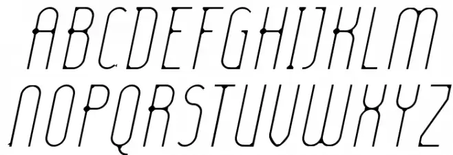 Lady Ice - Extra Light Italic Fonte MAIÚSCULAS