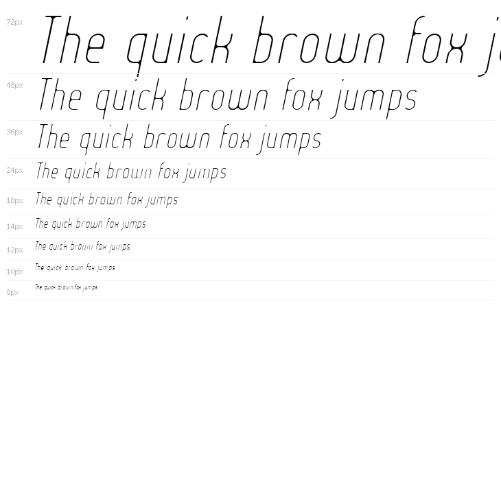 Lady Ice - Extra Light Italic Waterfall