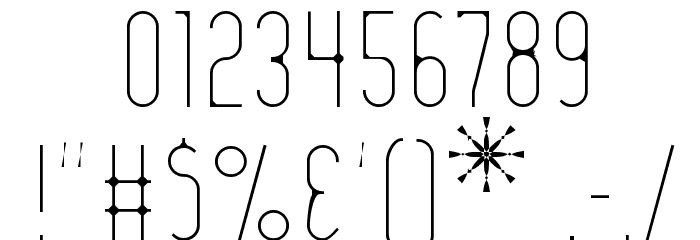 Lady Ice - Extra Light Font OTHER CHARS