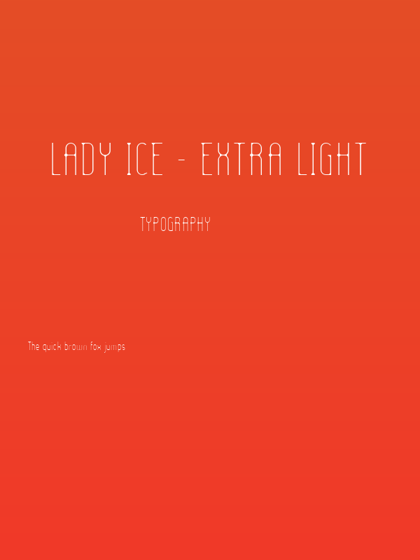 Lady Ice - Extra Light Poster