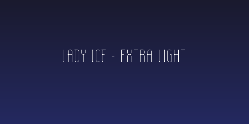 Lady Ice - Extra Light Social Header