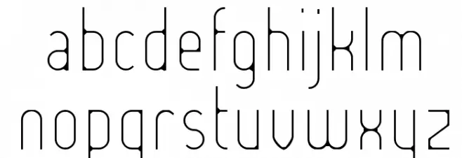 Lady Ice - Extra Light Schriftart Kleinbuchstaben