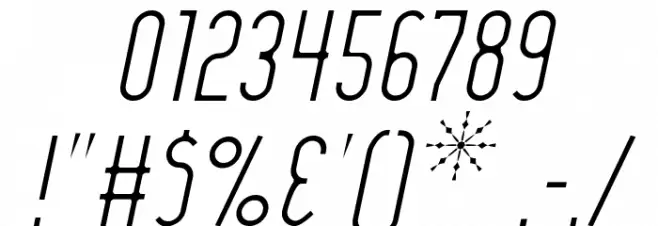 Lady Ice - Light Italic Font OTHER CHARS