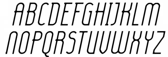 Lady Ice - Light Italic Fuentes MAYÚSCULAS