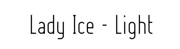 Lady Ice - Light Font