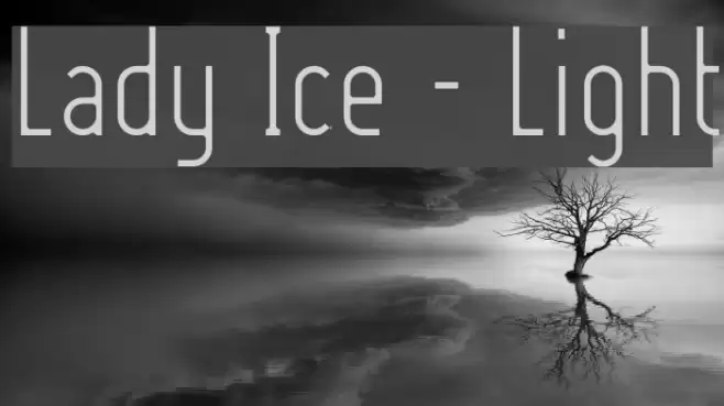 Lady Ice - Light Font examples