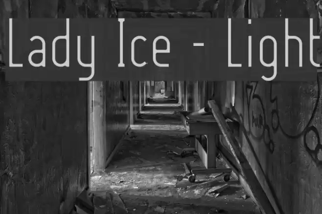 Lady Ice - Light Font examples