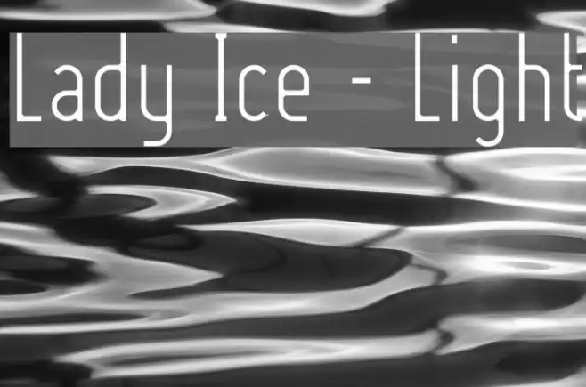 Lady Ice - Light Font examples