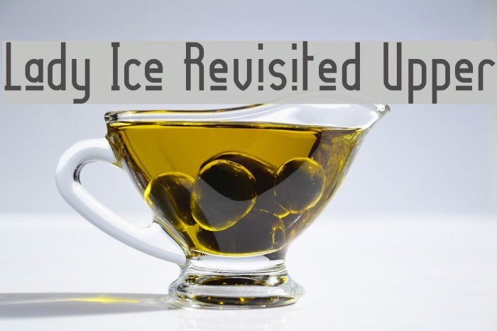 Lady Ice Revisited Upper Font examples