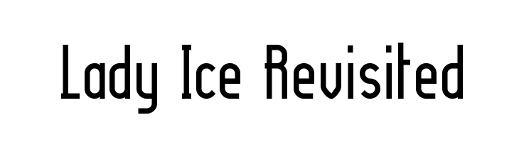Lady Ice Revisited Font