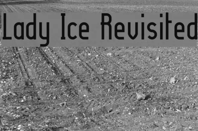Lady Ice Revisited Font examples