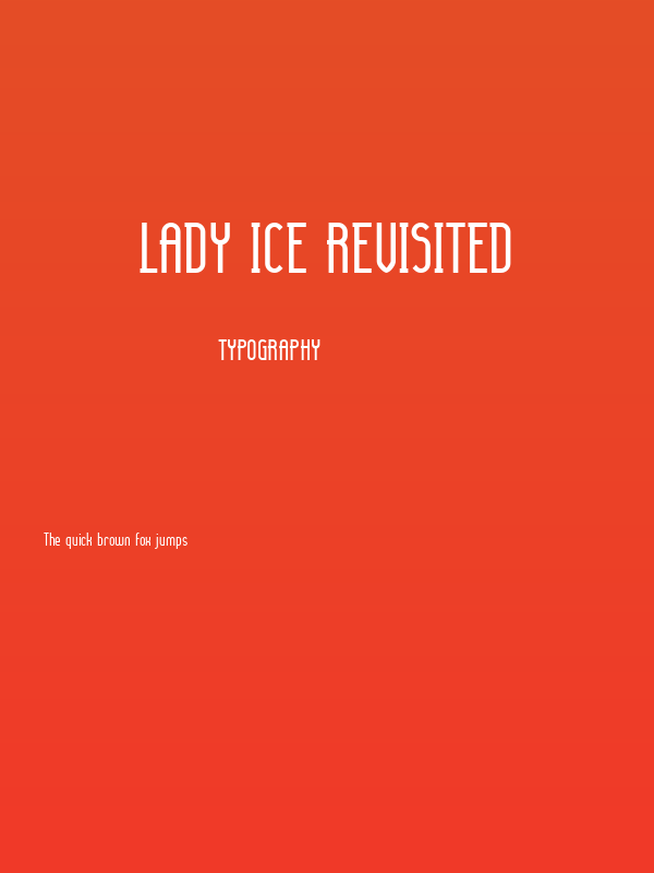 Lady Ice Revisited Poster