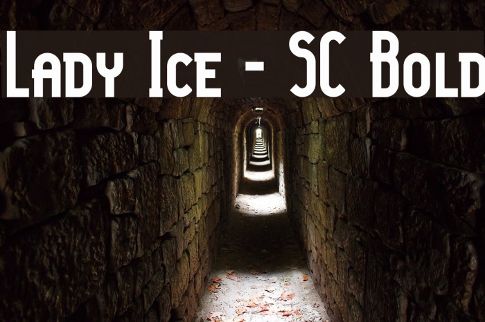 Lady Ice - SC Bold Font examples