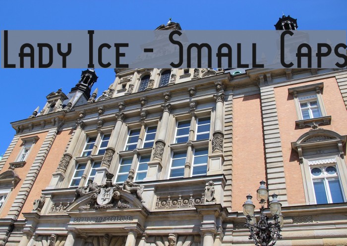 Lady Ice - Small Caps Font examples