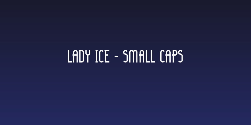 Lady Ice - Small Caps Social Header