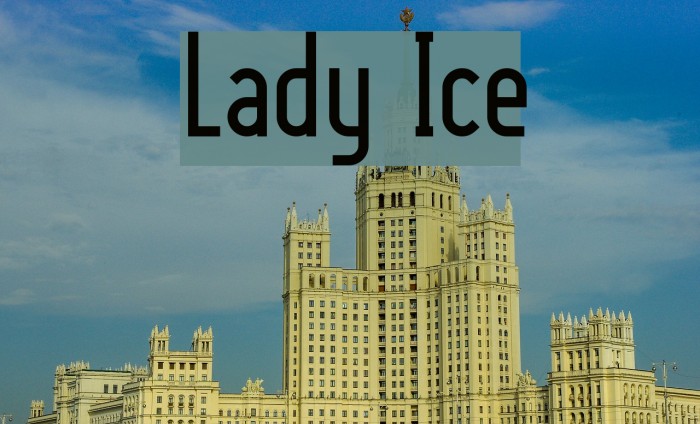 Lady Ice Font examples