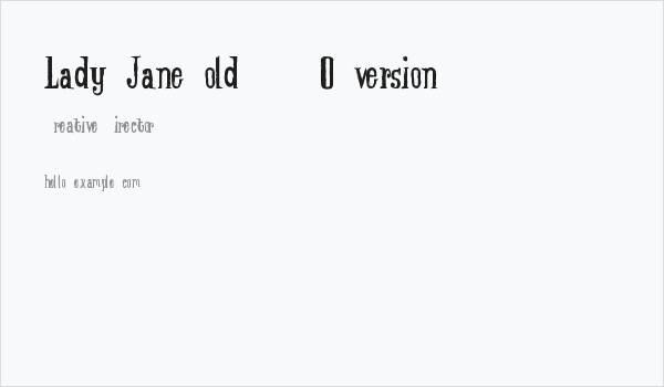 Lady-Jane-old_DEMO-version Business Card