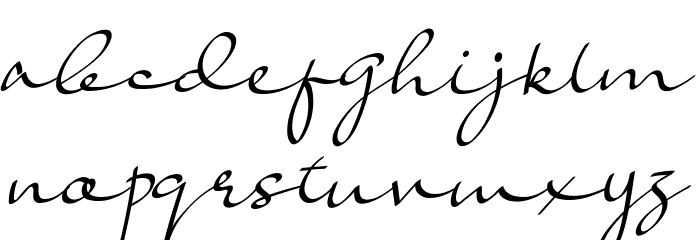 Lady Jasmine Font LOWERCASE
