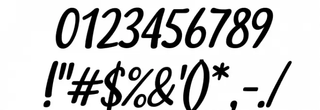 Lady Nature Italic Font OTHER CHARS