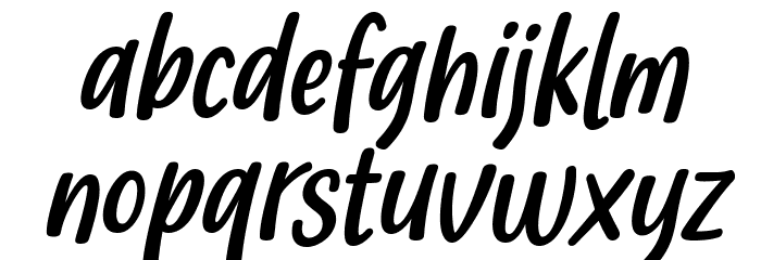 Lady Nature Italic Font LOWERCASE