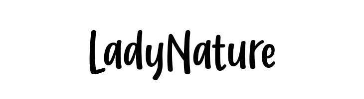 Lady Nature  Frei Schriftart Herunterladen