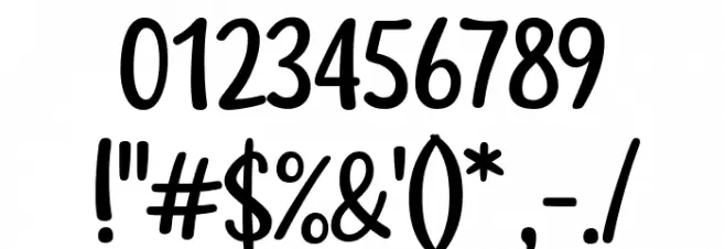 Lady Nature Font OTHER CHARS