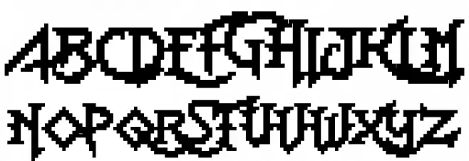 Lady Radical 2 Regular 字体 大写