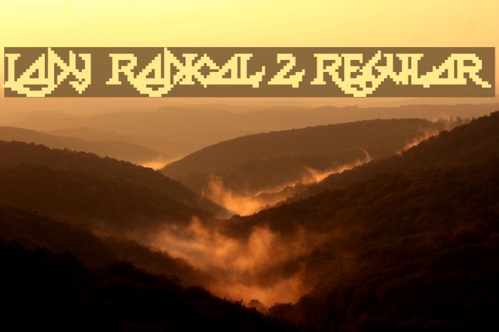 Lady Radical 2 Regular Font examples