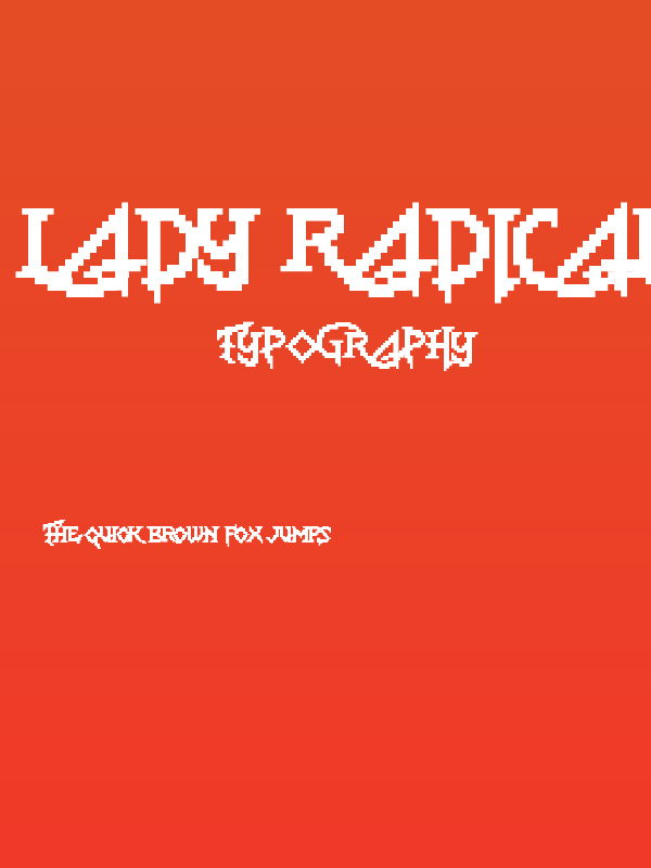 Lady Radical 2 Regular Poster