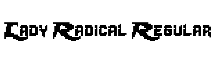 Lady Radical Regular  免费字体下载