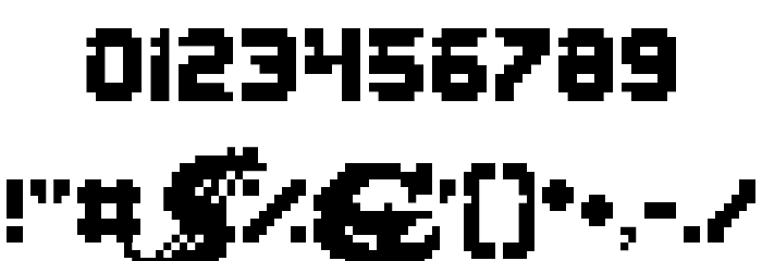 Lady Radical Regular Font OTHER CHARS