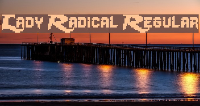 Lady Radical Regular Font examples