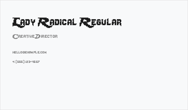 Lady Radical Regular Business Card