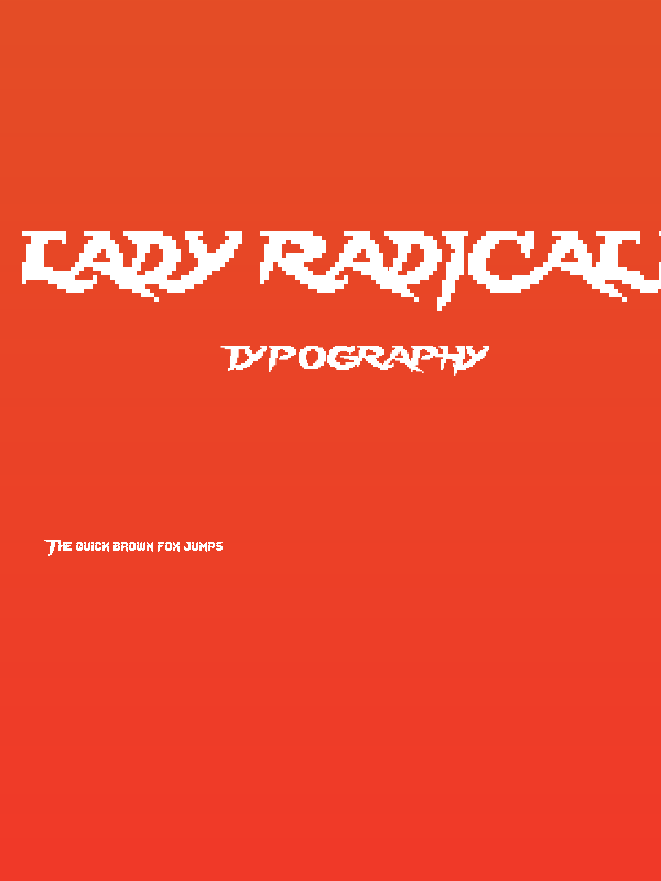 Lady Radical Regular Poster