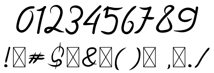 Lady Rose Font OTHER CHARS