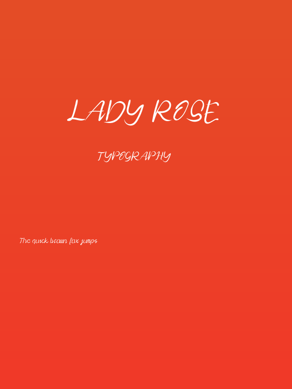 Lady Rose Poster