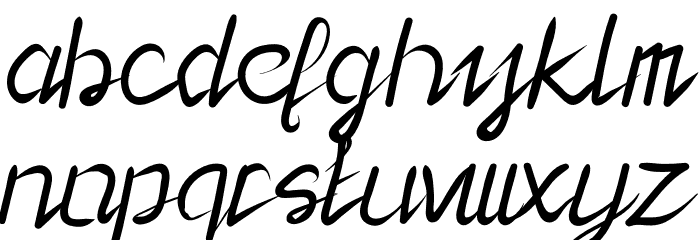 Lady Rose Font LOWERCASE
