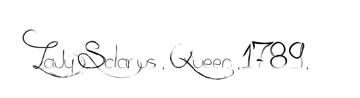 Lady Solarus . Queen .1789. Font